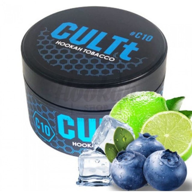 Табак CULT C10 Blueberry Lime Ice (Черника Лайм Лёд) 100 гр