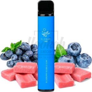 Електронна сигарета Elf Bar 1500 Blueberry Bubble Gum (Чорнична Жуйка)