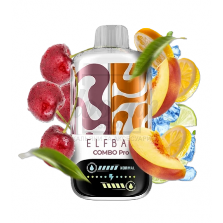 Електронна сигарета Elf Bar Combo Pro 30000 Cherry & Peach Lemonade (Вишня, Персик Лимонад)