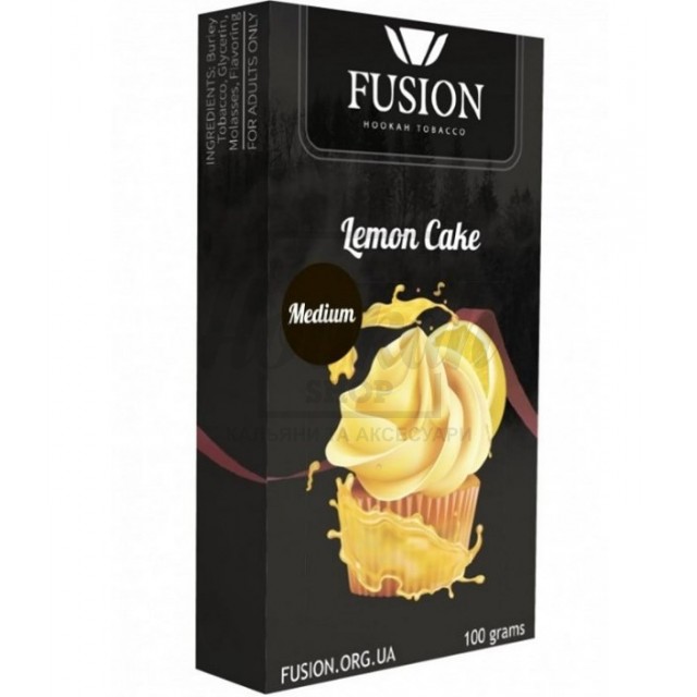 Табак Fusion Medium Lemon cake (Лимонный Пирог) 100 гр