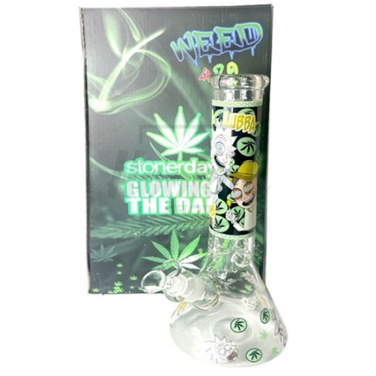 Бонг Glowing In The Dark Rick and Morty Wubba Lubba Dab 35 см