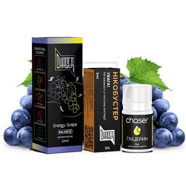 Жидкость Набор Chaser Black Energy Grape (Энергетик Виноград) 30мл 5%