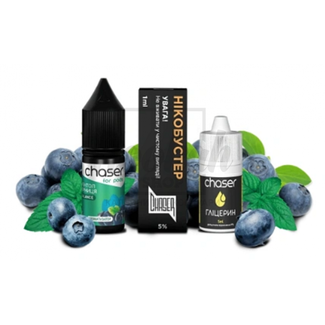 Жидкость Набор Chaser Черника Ментол 10мл 5%