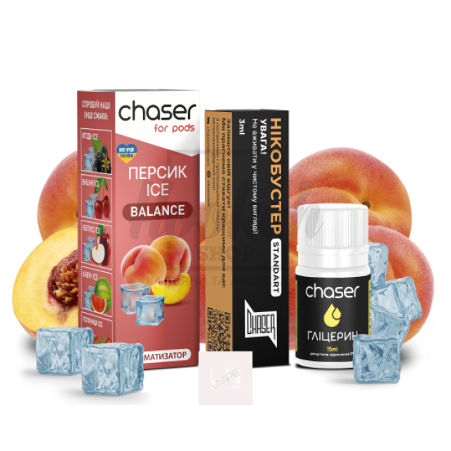 Жидкость Набор Chaser Персик Лёд 30мл 5%