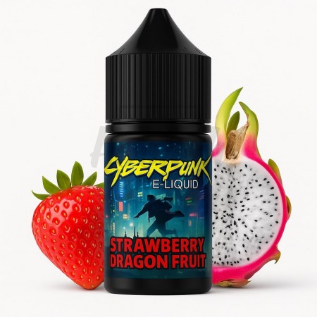 Жидкость Cyberpunk Strawberry Dragon Fruit (Клубника Питайя) 30мл 5%