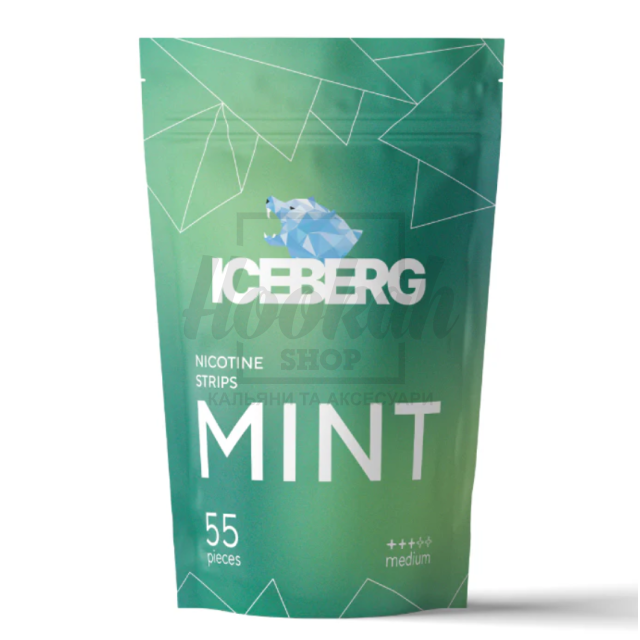 Снюс Iceberg Nicotine Strips Mint 55 strips (М'ята)