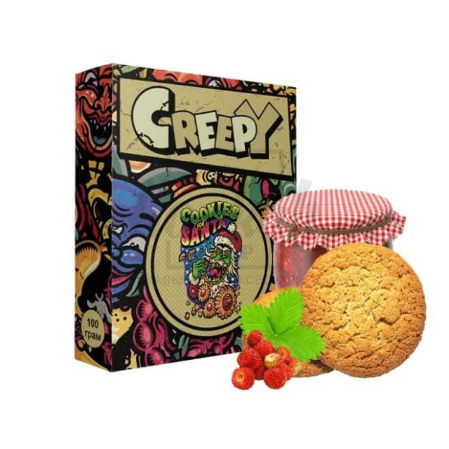 Тютюн Creepy Cookies For Santa (Печиво Суниця Джем) 100 Гр