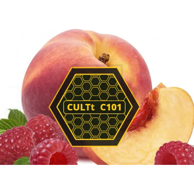 Тютюн CULT C101 Raspberry Peach (Малина Персик) 100 г