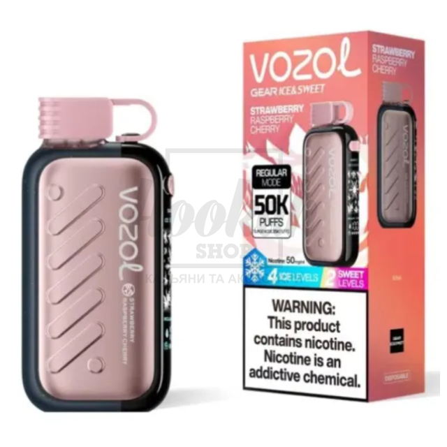 Електронна сигарета Vozol Gear 50000 Strawberry Watermelon (Полуниця Кавун)