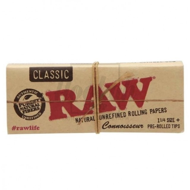 Бумага для самокруток RAW Connoisseur 1¼" + Pre-Rolled