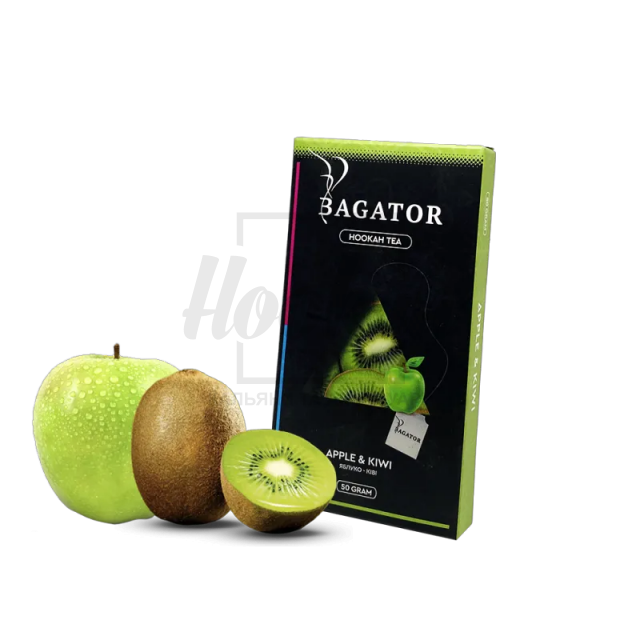 Бестабачная смесь Bagator Apple & Kiwi (Яблоко Киви) 50гр