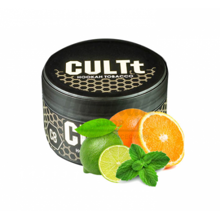Табак Cult Strong Ds08 Orange Lime Mint (Апельсин Лайм Мята) 100 гр