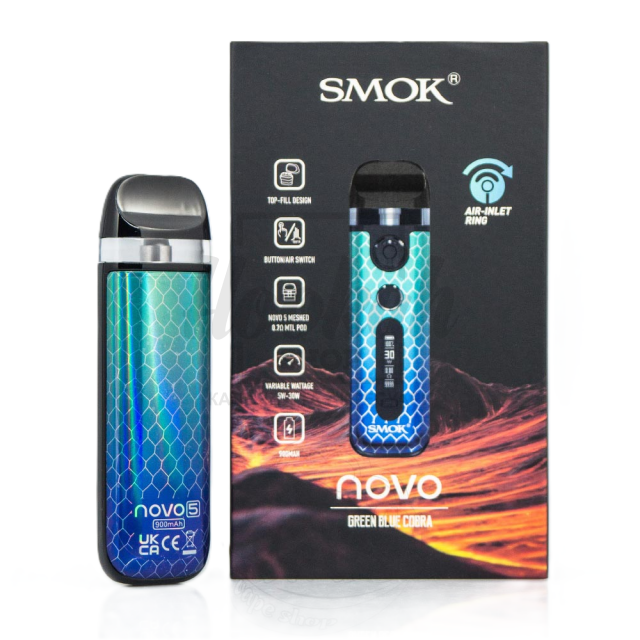 Многоразовая Pod-система Smok Novo 5 KIT Green Blue Cobra