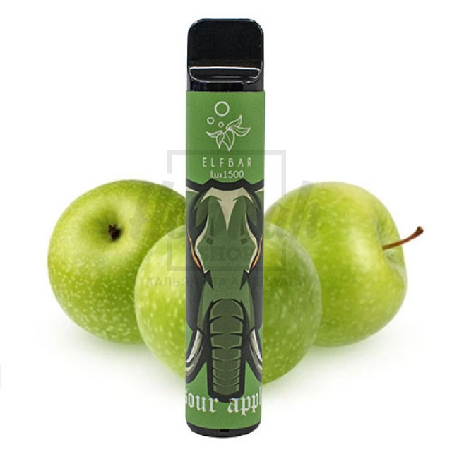 Електронна сигарета Elf Bar 1500 Sour Apple (Кисле Яблуко)