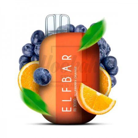 Електронна сигарета Elf Bar RI3000 Blueberry Orange (Чорниця Апельсин)