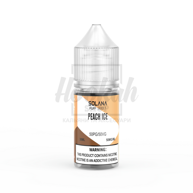 Жидкость SOLANA LIQUID Peach Ice (Персик Лед)  30мл 5%