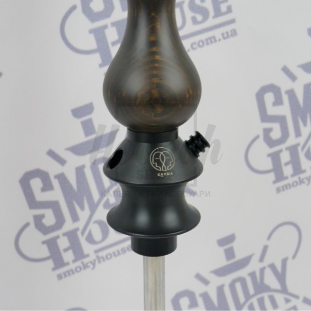 Шахта для кальяна Karma 0.0 Dark Brown темно-коричневая + Блюдце