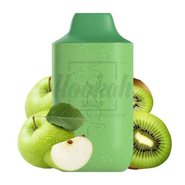 Электронная сигарета Vozol 6000 Green Blast (зеленое яблоко киви)