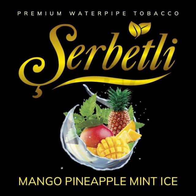 Тютюн Serbetli Mango Pineapple Mint Ice (Манго Ананас М'ята Лід) 100 гр