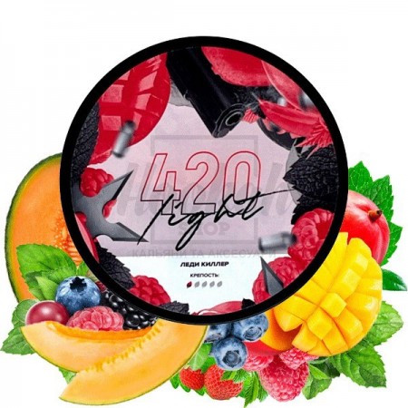 Тютюн 4:20 Light Line Леді Кіллер (Диня Ягоди Манго М'ята) 100 гр