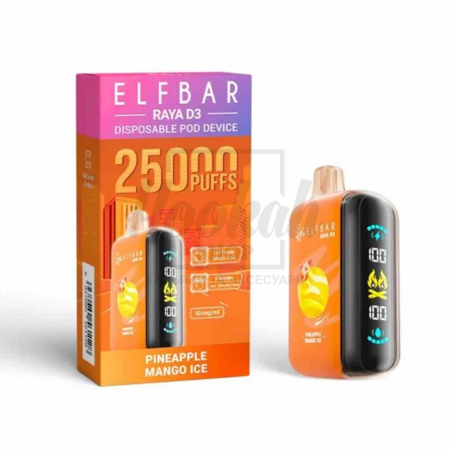 Електронна сигарета Elf Bar RAYA D3 25000 Pineapple Mango Ice (Ананас Манго Лід)