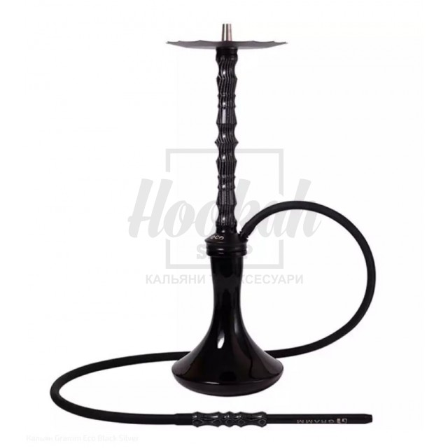Кальян Gramm ECO Mini Black'n'Silver чорно-сріблястий