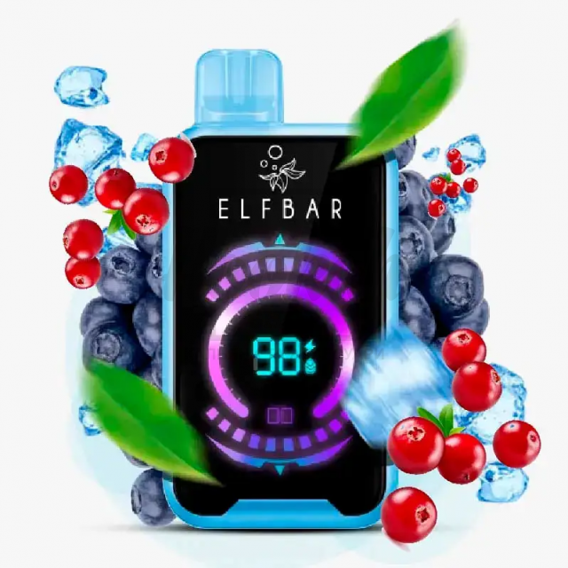 Электронная сигарета Elf Bar FS18000 Blackberry Cranberry (Черника Клюква)