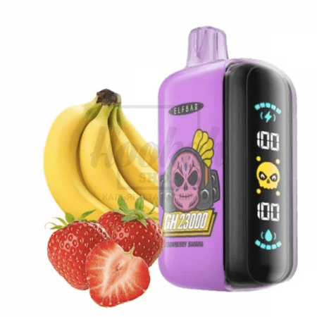 Електронна сигарета Elf Bar GH23000 Strawberry Banana (полуниця банан)
