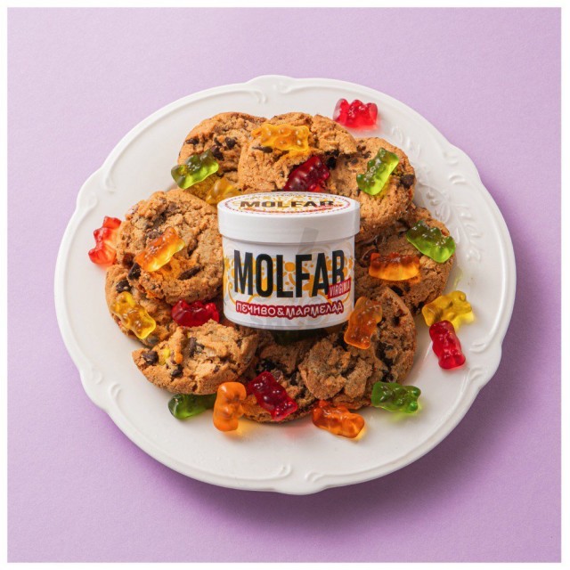 Тютюн Molfar Virginia Line Печиво Мармелад (Печень Мармелад) 100 гр