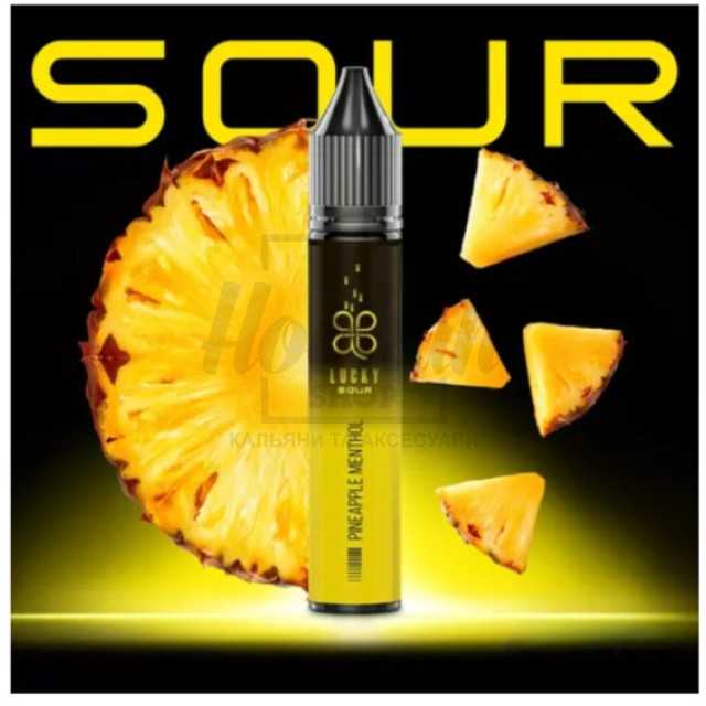 Рідина Lucky Sour Pineapple Menthol (Кислий Ананас Ментол) 30мл 5%