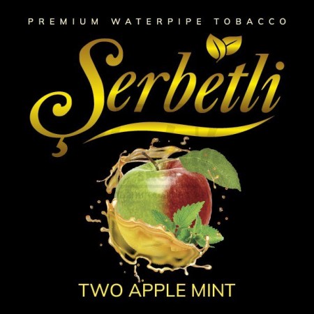 Тютюн Serbetli Two Apple Mint (Подвійне Яблуко М'ята) 100 гр