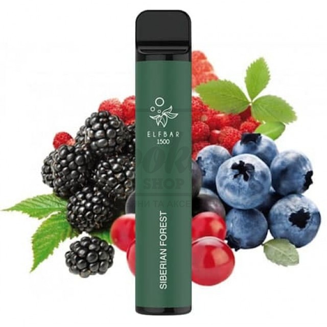 Електронна сигарета Elf Bar 1500 Siberian Forest (Ягоди Хвоя)