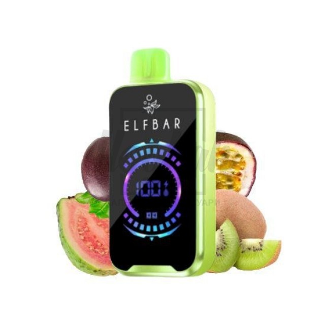 Электронная сигарета Elf Bar RAYA D2 20000 Kiwi Passion Fruit Guava (Киви Маракуйя Гуава)