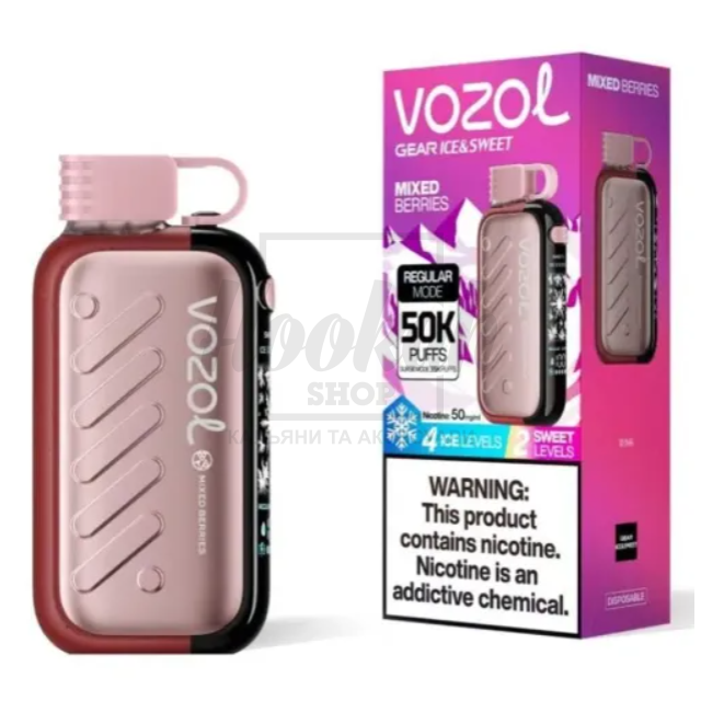 Електронна сигарета Vozol Gear 50000 Mixed Berries (Ягідний Мікс)