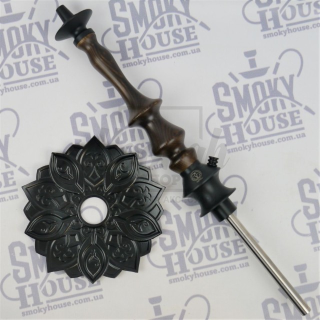 Шахта для кальяну Karma 3.2 Brown коричнева + блюдце