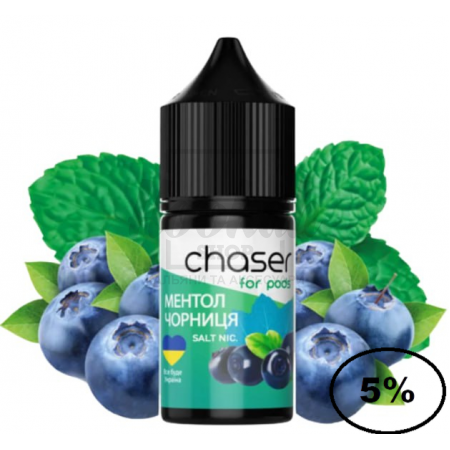Жидкость Chaser Ментол Черника 30мл 5%