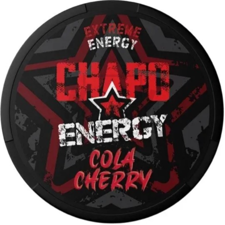 Кофеїнові подушечки Chapo Energy Cola Cherry (Кола Вишня) 150mg/g 10g