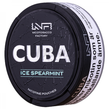 Снюс Cuba Black Ice Spearmint 43 mg/pouch 66 mg/g (Прохладная Мята)