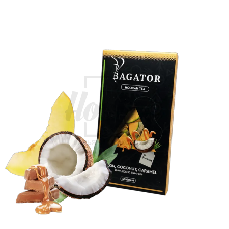 Бестабачная смесь Bagator Melon Coconut Caramel (Дыня Кокос Карамель) 50гр