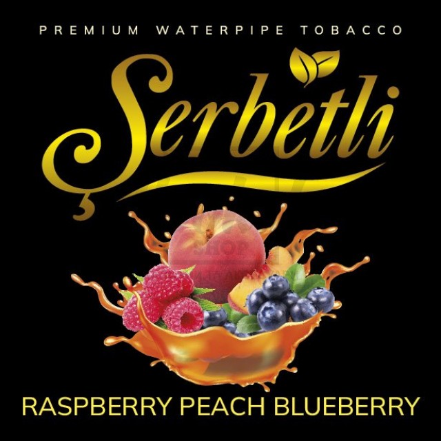 Табак Serbetli Raspberry Peach Blueberry (Малина Персик Черника) 500гр
