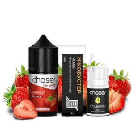 Жидкость Набор Chaser Клубника 30мл 5%