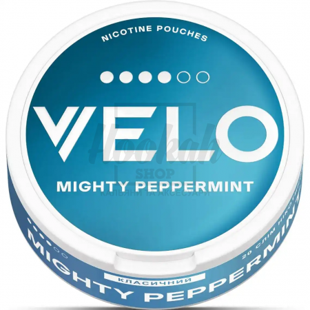Снюс Velo Mighty Peppermint (Сильная Мята) Классический