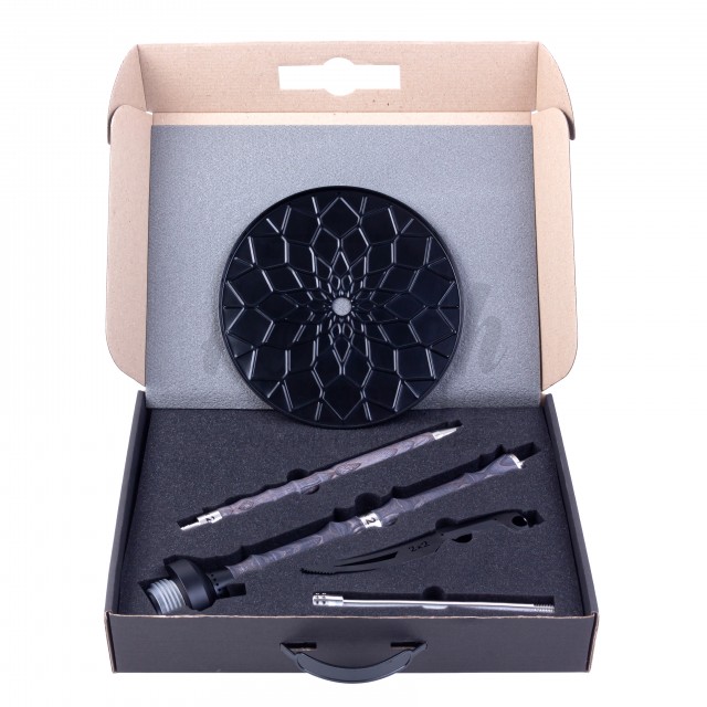 Шахта для кальяна 2х2 Hookah v. 1.1 + диффузор Черный