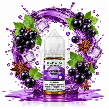 Рідина Elf Liq Blackcurrant Menthol (Чорна Смородина Ментол) 30мл 5%