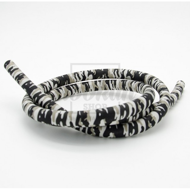 Силиконовый шланг камуфляж серый