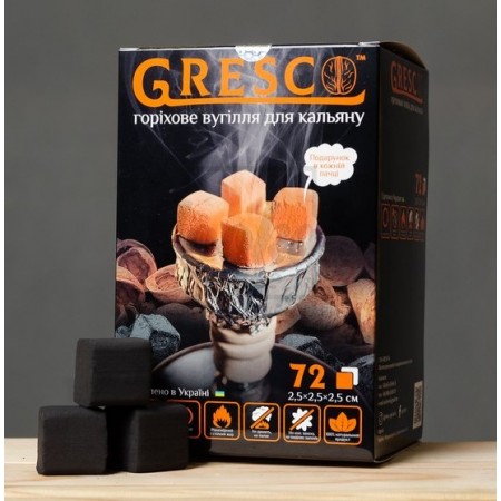 Уголь ореховый Gresco в коробке (Греско) 1кг