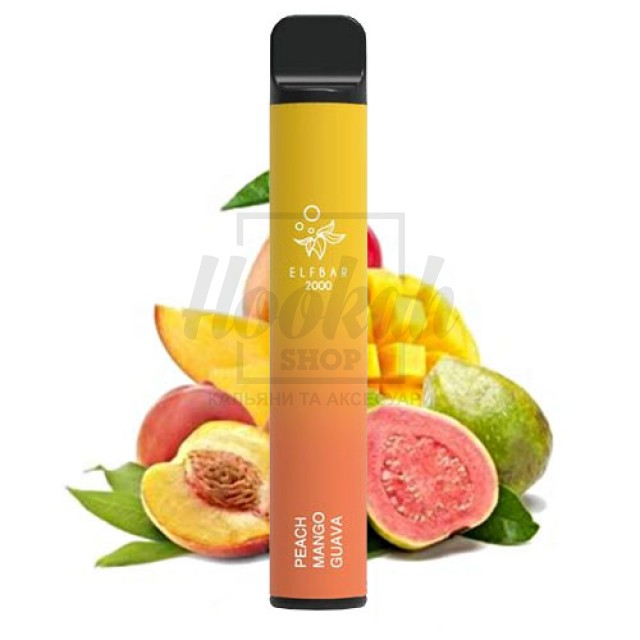 Электронная сигарета Elf Bar 2000 Peach Mango Guava (Персик Манго Гуава)
