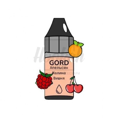 Жидкость Gord Raspberry Cherry Orange (Малина Вишня Апельсин) 30мл 5%
