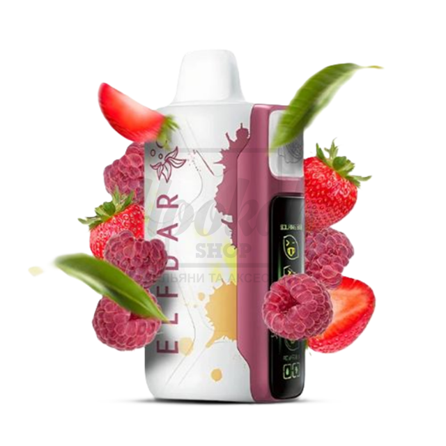 Електронна сигарета Elf Bar Sour King 30000 Red Raspberry Strawberry (червона малина полуниця)
