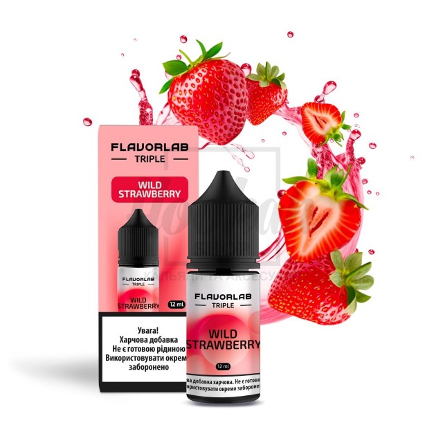 Жидкость Набор Flavorlab Triple Wild Strawberry (Дикая Клубника) 30мл  6.5%